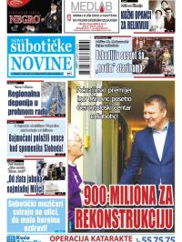 Nove Subotičke novine - broj 138, 25. okt 2019.