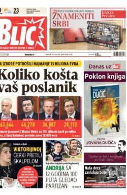 Blic - broj 6145, 22. mar 2014.