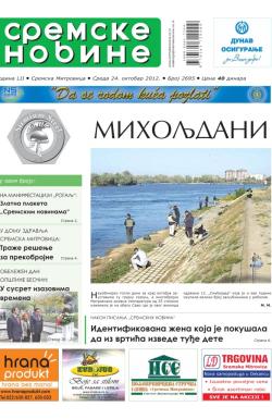 Sremske Novine - broj 2695, 24. okt 2012.