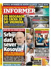 Informer - broj 2226, 16. avg 2019.