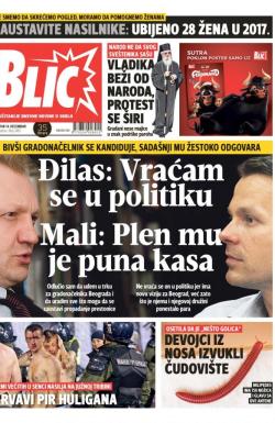 Blic - broj 7485, 14. dec 2017.