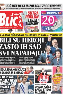 Blic - broj 8456, 11. sep 2020.