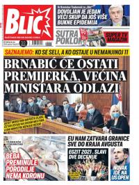 Blic - broj 8413, 30. jul 2020.