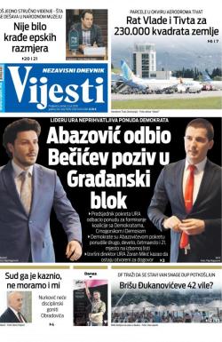 Vijesti - broj 7629, 5. jul 2019.