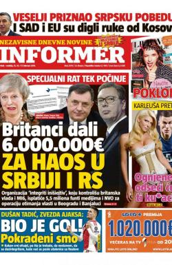 Informer - broj 2074, 15. feb 2019.