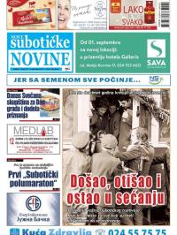 Nove Subotičke novine - broj 35, 1. sep 2017.