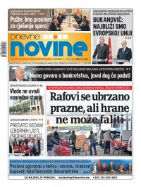 Dnevne novine - broj 2628, 12. mar 2020.