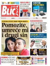 Blic - broj 6299, 26. avg 2014.