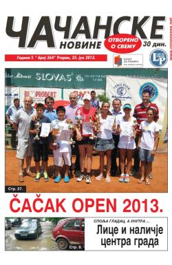 Čačanske novine - broj 364, 25. jun 2013.