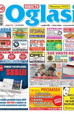 Novosti oglasi - broj 1320, 16. jul 2014.