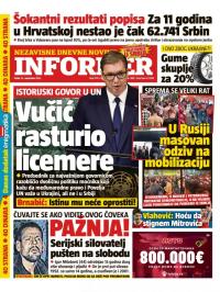 Informer - broj 3174, 23. sep 2022.