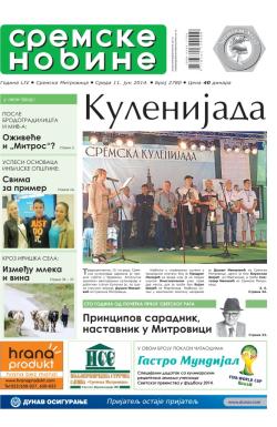 Sremske Novine - broj 2780, 11. jun 2014.