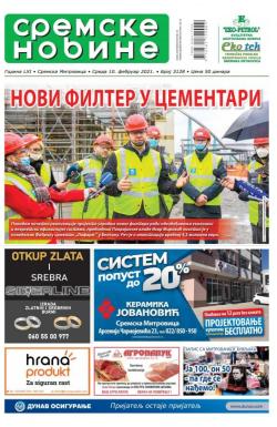 Sremske Novine - broj 3128, 10. feb 2021.