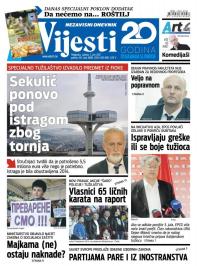 Vijesti - broj 6896, 3. jun 2017.