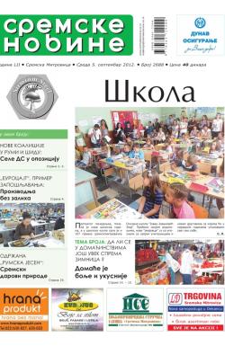 Sremske Novine - broj 2688, 5. sep 2012.