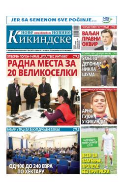 Nove kikindske novine - broj 437, 13. dec 2018.