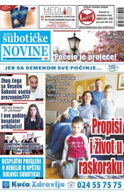 Nove Subotičke novine - broj 63, 23. mar 2018.