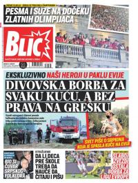 Blic - broj 8783, 11. avg 2021.