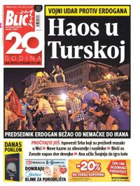 Blic - broj 6976, 16. jul 2016.