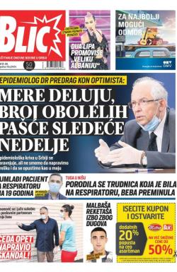 Blic - broj 8404, 21. jul 2020.