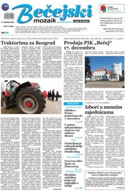 Bečejski mozaik - broj 690, 27. nov 2015.