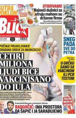 Blic - broj 8574, 11. jan 2021.