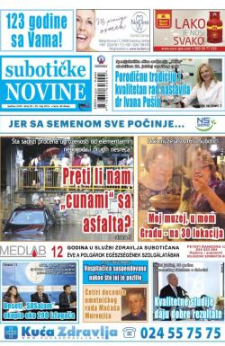 Nove Subotičke novine - broj 20, 20. maj 2016.