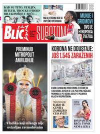 Blic - broj 8506, 31. okt 2020.