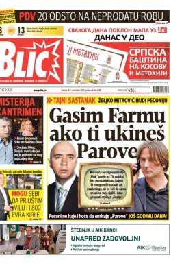 Blic - broj 6730, 7. nov 2015.