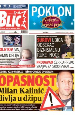 Blic - broj 6456, 2. feb 2015.