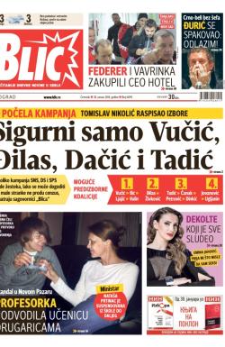 Blic - broj 6095, 30. jan 2014.