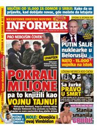 Informer - broj 3098, 27. jun 2022.