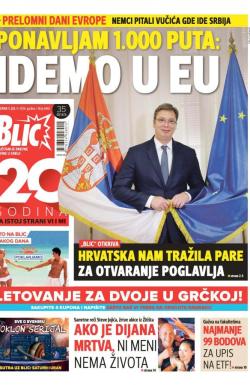 Blic - broj 6965, 5. jul 2016.