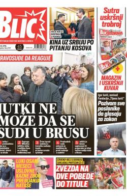 Blic - broj 7971, 26. apr 2019.