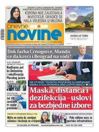 Dnevne novine - broj 2752, 7. avg 2020.