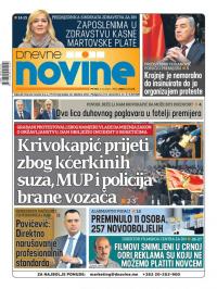 Dnevne novine - broj 2959, 9. apr 2021.