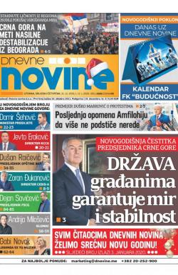 Dnevne novine - broj 2569, 31. dec 2019.