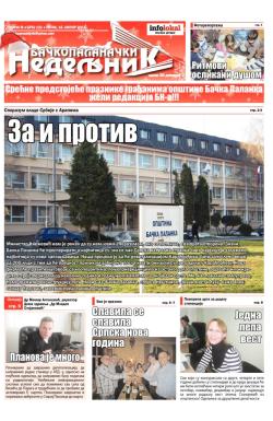 Nedeljne novine, B. Palanka - broj 121, 18. jan 2013.