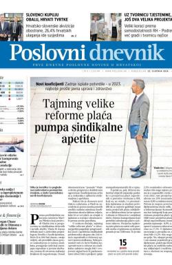 Poslovni Dnevnik - broj 5011, 22. jan 2024.