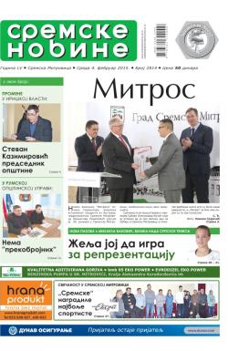 Sremske Novine - broj 2814, 4. feb 2015.