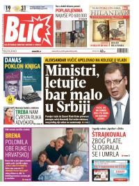 Blic - broj 6268, 26. jul 2014.