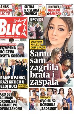 Blic - broj 7745, 7. sep 2018.