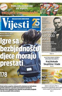 Vijesti - broj 8638, 28. apr 2022.