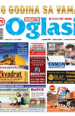 Novosti oglasi - broj 1565, 27. mar 2019.