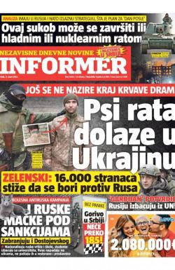 Informer - broj 3002, 4. mar 2022.