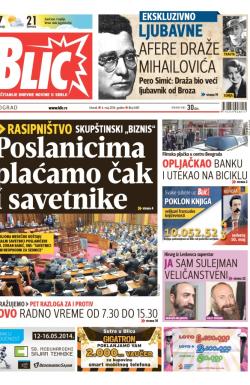 Blic - broj 6187, 6. maj 2014.