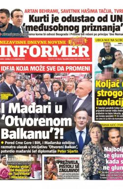 Informer - broj 3157, 3. sep 2022.