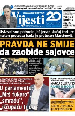 Vijesti - broj 6948, 26. jul 2017.