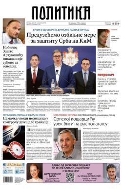 Politika - broj 39793, 11. sep 2024.