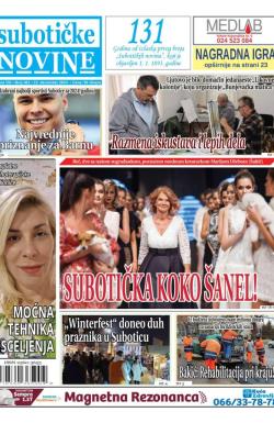 Nove Subotičke novine - broj 401, 13. dec 2024.